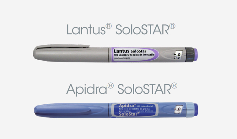 Guía de uso de Lantus® SoloStar® y Apidra® SoloStar®