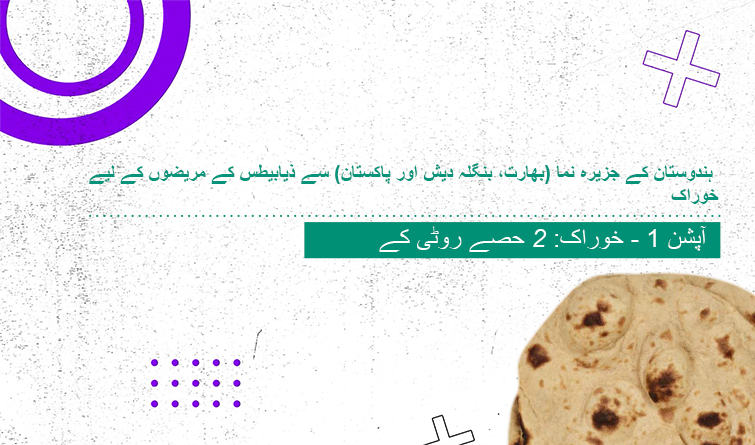Planes de alimentación de 2 raciones de chapatis - Urdu